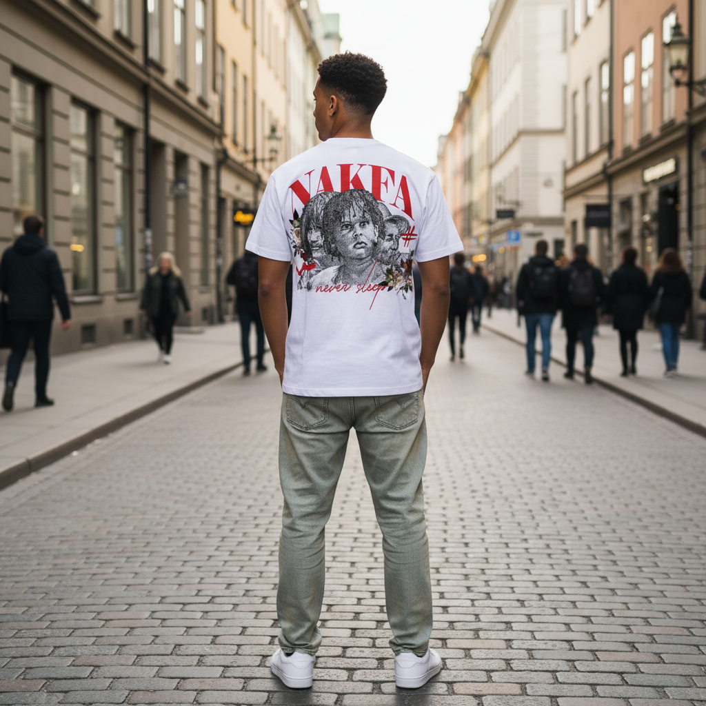 NAKFA WHITE T-SHIRT