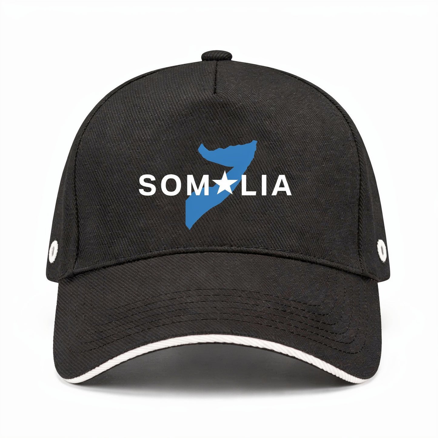 Somalia cap black & white