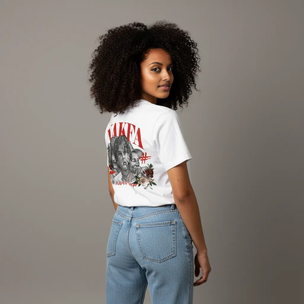 NAKFA WHITE T-SHIRT