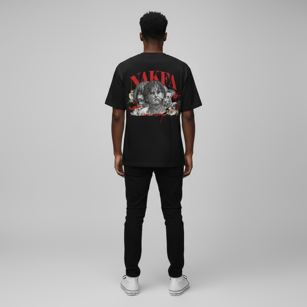 NAKFA BLACK T-SHIRT