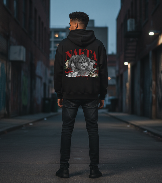 NAKFA BLACK HOODIE