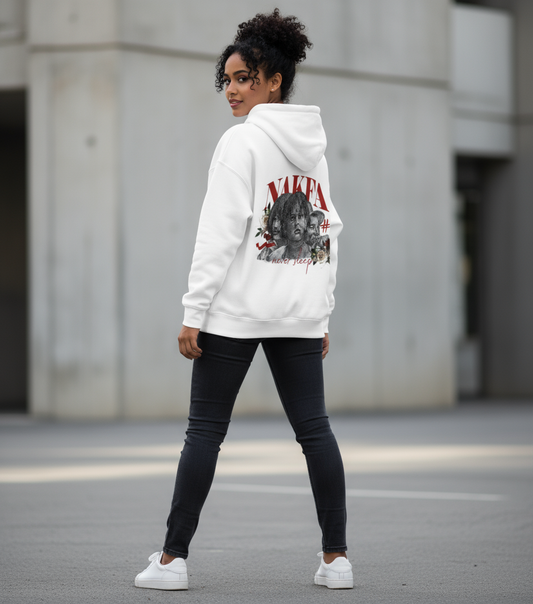 NAKFA WHITE HOODIE