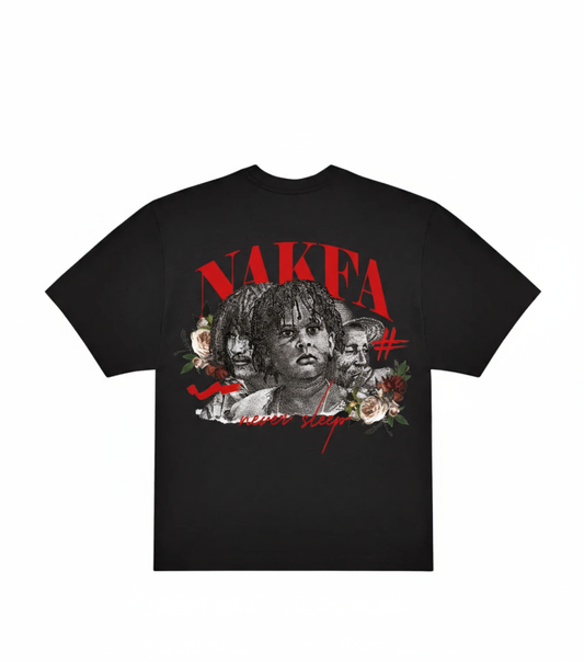 NAKFA BLACK T-SHIRT