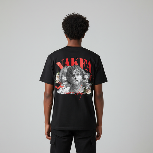 NAKFA BLACK T-SHIRT