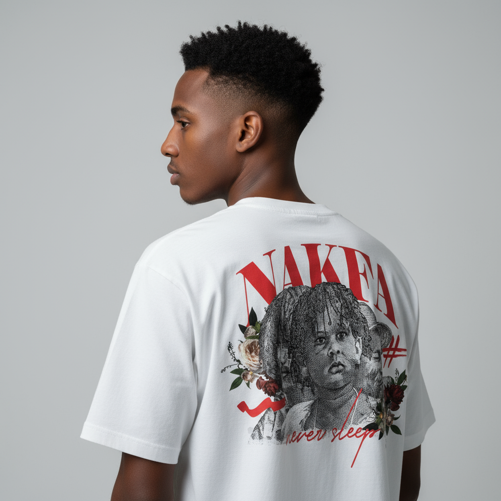 NAKFA WHITE T-SHIRT